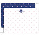 Personalized Carnation Dot Stationery Image 4 of 4